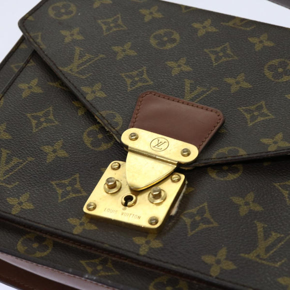LOUIS VUITTON Monogram Monceau 28 Hand Bag 2way M51185 LV Auth 69891