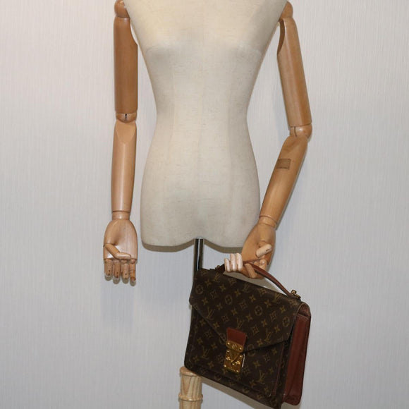 LOUIS VUITTON Monogram Monceau 28 Hand Bag 2way M51185 LV Auth 69891