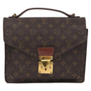 LOUIS VUITTON Monogram Monceau 28 Handtasche 2-Wege M51185 LV Auth 69891-1