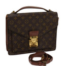 LOUIS VUITTON Monogram Monceau 28 Hand Bag 2way M51185 LV Auth 69891-1