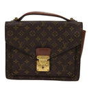 LOUIS VUITTON Monogram Monceau 28 Hand Bag 2way M51185 LV Auth 69891-13