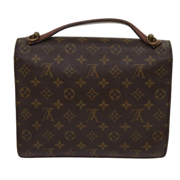 LOUIS VUITTON Monogram Monceau 28 Hand Bag 2way M51185 LV Auth 69891