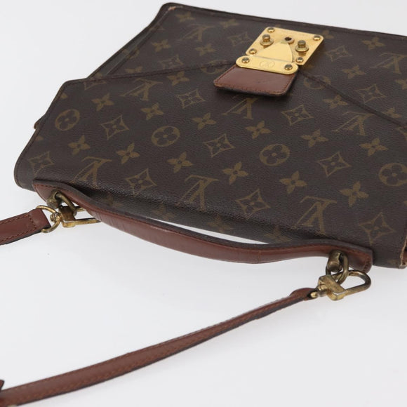 LOUIS VUITTON Monogram Monceau 28 Handtasche 2-Wege M51185 LV Auth 69891
