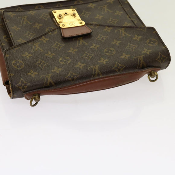 LOUIS VUITTON Monogram Monceau 28 Hand Bag 2way M51185 LV Auth 69891