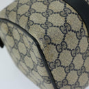 GUCCI GG Supreme Sherry Line Hand Bag PVC Navy Red 40 02 006 Auth 69897-16