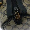 GUCCI GG Supreme Sherry Line Hand Bag PVC Navy Red 40 02 006 Auth 69897-9