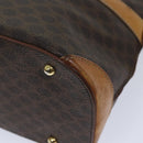 CELINE Macadam Canvas Hand Bag PVC 2way Brown Auth 69898-9