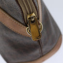 CELINE Macadam Canvas Hand Bag PVC 2way Brown Auth 69898-10