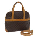 CELINE Macadam Canvas Hand Bag PVC 2way Brown Auth 69898-1