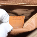 CELINE Macadam Canvas Hand Bag PVC 2way Brown Auth 69898-12