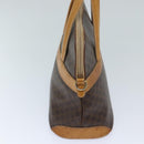CELINE Macadam Canvas Hand Bag PVC 2way Brown Auth 69898-3