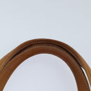 CELINE Macadam Canvas Hand Bag PVC 2way Brown Auth 69898-8