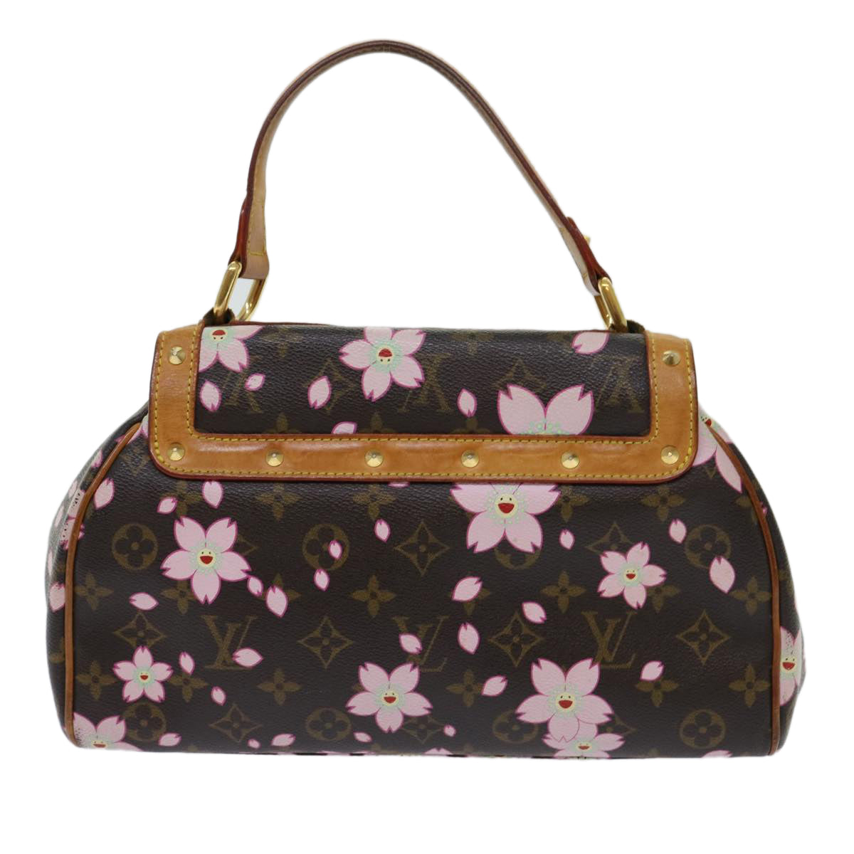 LOUIS VUITTON Monogram Cherry Blossom Sac Retro PM Hand Bag M92012 Auth 69900 - 0