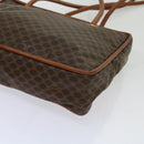 CELINE Macadam Canvas Shoulder Bag PVC Brown Auth 69901-14