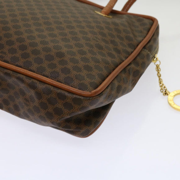 CELINE Macadam Canvas Shoulder Bag PVC Brown Auth 69901