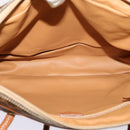 CELINE Macadam Canvas Shoulder Bag PVC Brown Auth 69901-11