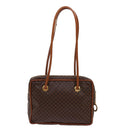 CELINE Macadam Canvas Shoulder Bag PVC Brown Auth 69901-2