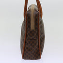 CELINE Macadam Canvas Shoulder Bag PVC Brown Auth 69901-3