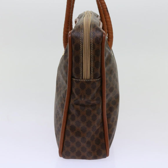 CELINE Macadam Canvas Shoulder Bag PVC Brown Auth 69901