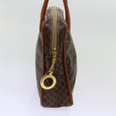 CELINE Macadam Canvas Shoulder Bag PVC Brown Auth 69901-4