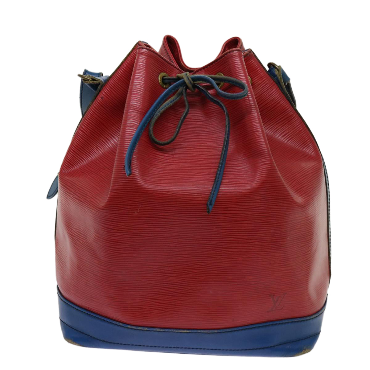 LOUIS VUITTON Epi Noe Shoulder Bag Bicolor Red Blue M44084 LV Auth 69903