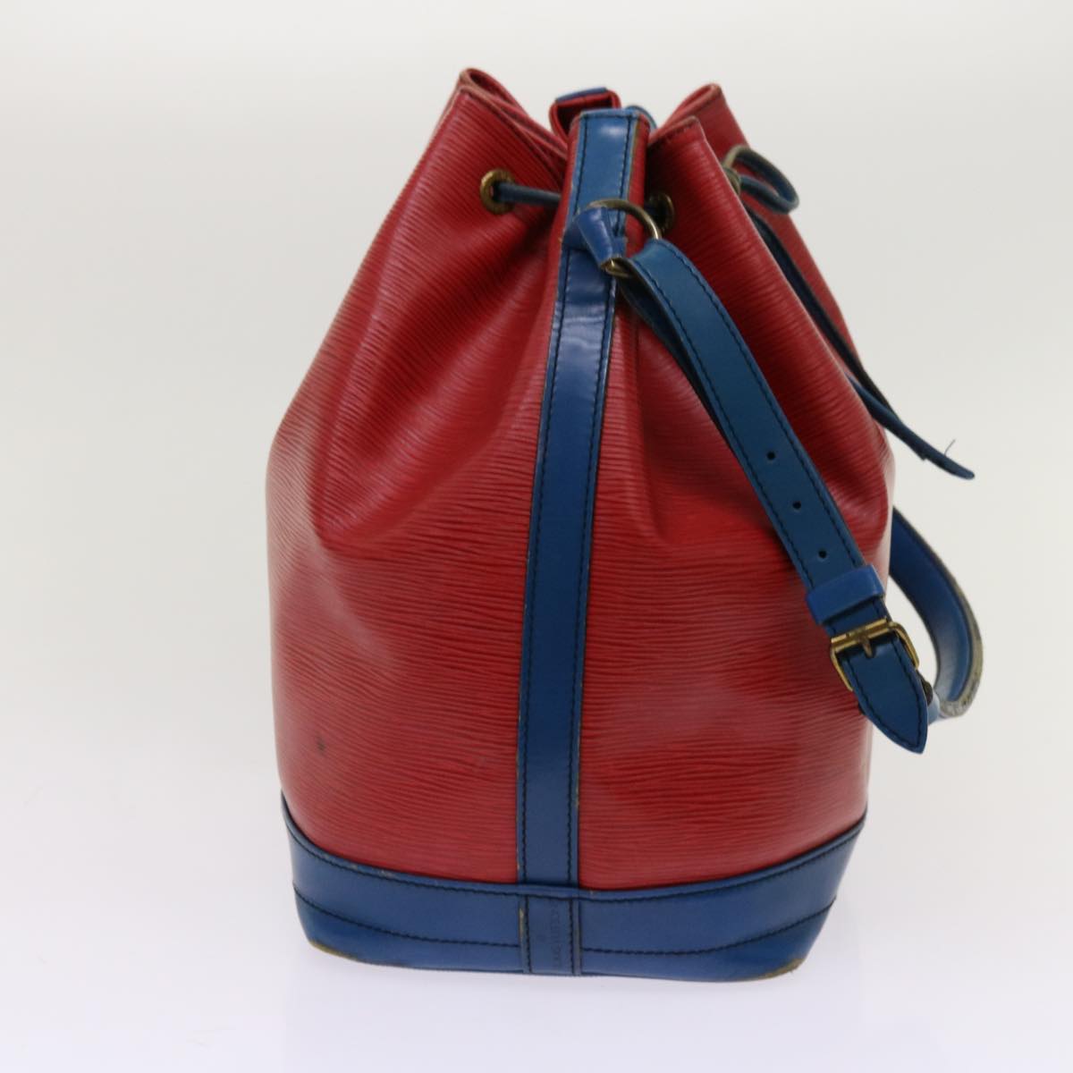 LOUIS VUITTON Epi Noe Shoulder Bag Bicolor Red Blue M44084 LV Auth 69903