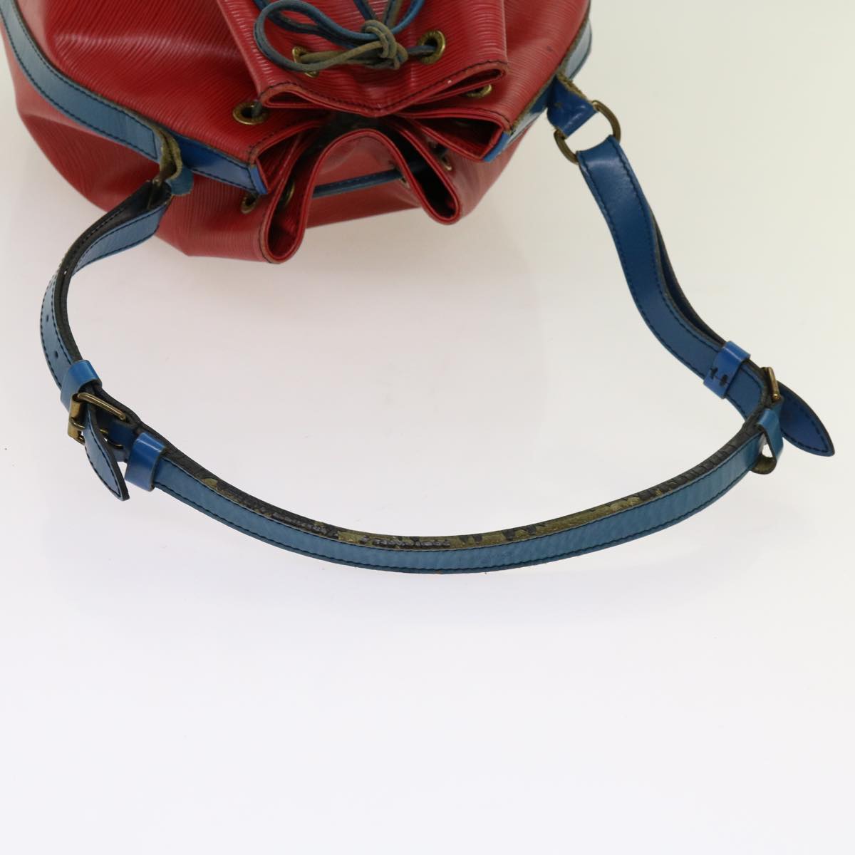 LOUIS VUITTON Epi Noe Shoulder Bag Bicolor Red Blue M44084 LV Auth 69903