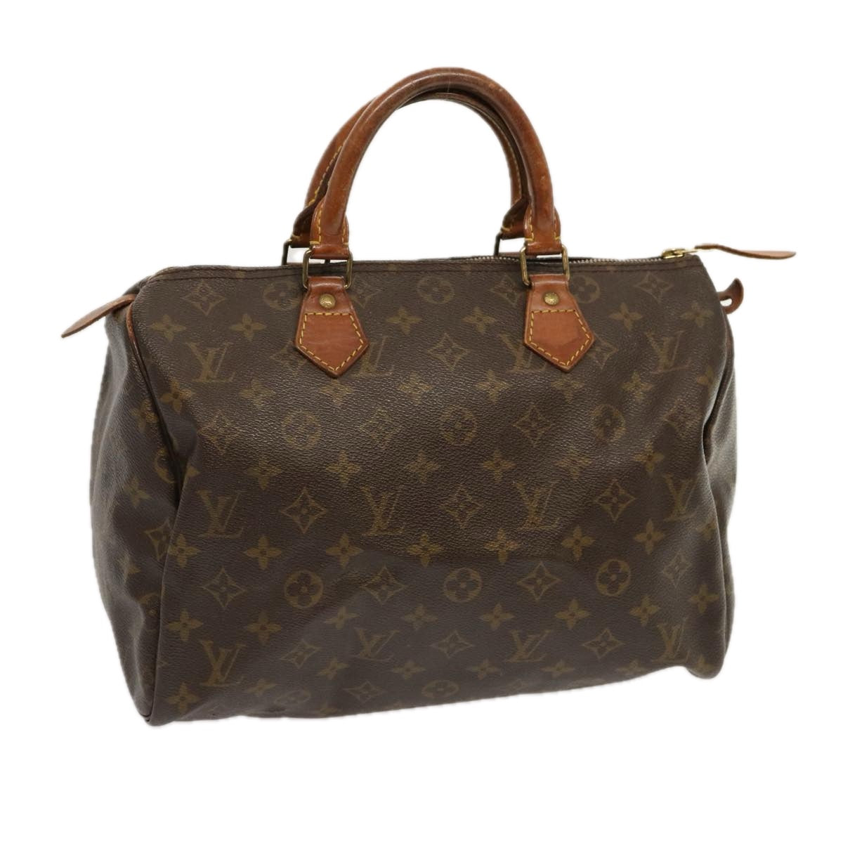 LOUIS VUITTON Monogram Speedy 30 Hand Bag M41526 LV Auth 69906