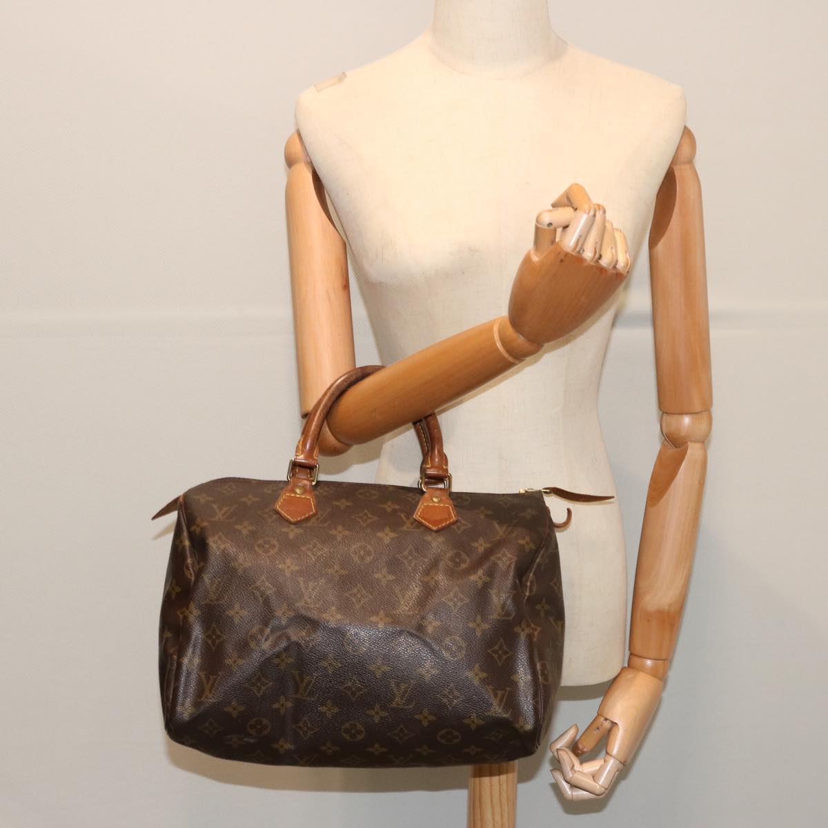 LOUIS VUITTON Monogram Speedy 30 Hand Bag M41526 LV Auth 69906