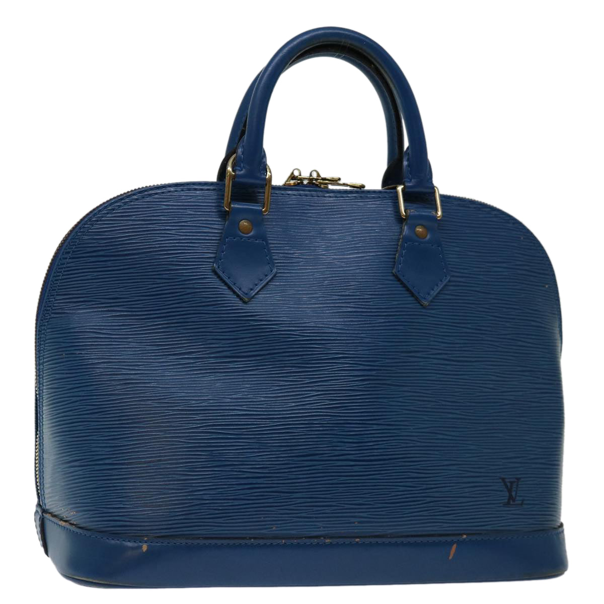 LOUIS VUITTON Epi Alma Hand Bag Toledo Blue M52145 LV Auth 69932
