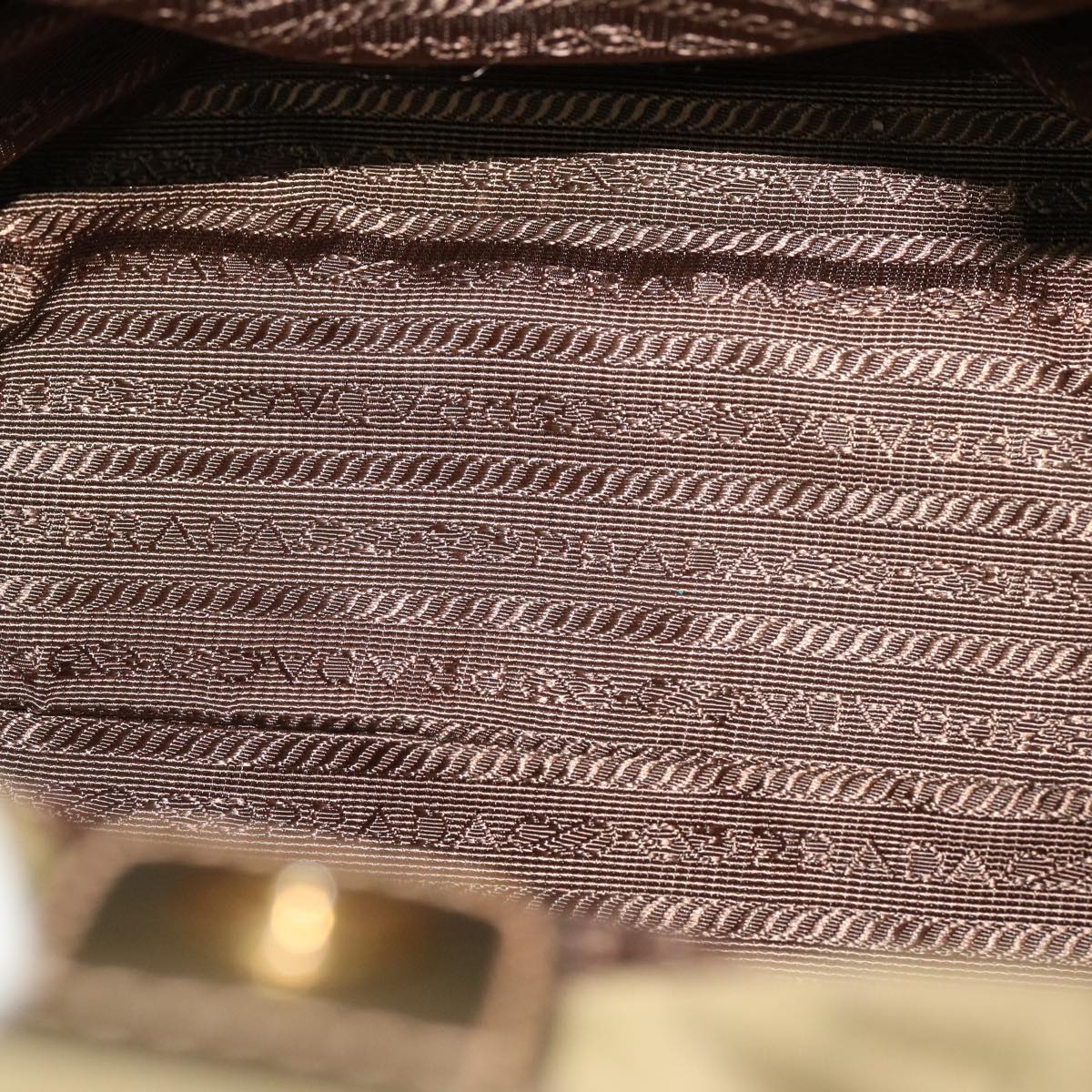 PRADA Hand Bag Nylon Khaki Auth 69939