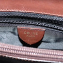CELINE Hand Bag Nylon Khaki Auth 69940-17