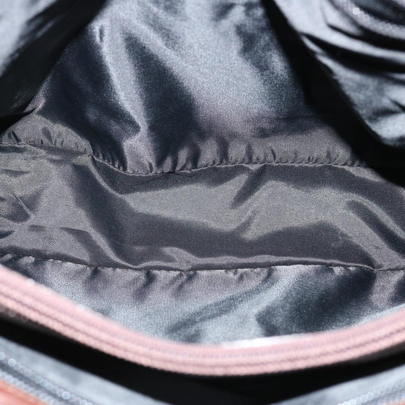 CELINE Hand Bag Nylon Khaki Auth 69940