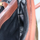 CELINE Hand Bag Nylon Khaki Auth 69940-19