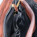 CELINE Hand Bag Nylon Khaki Auth 69940-20