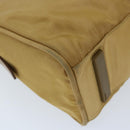 PRADA Hand Bag Nylon Beige Auth 69941-16