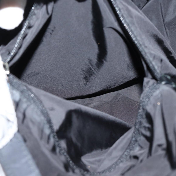 PRADA Tote Bag Nylon Black Gray Auth 69946