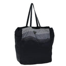 PRADA Tote Bag Nylon Black Gray Auth 69946-1