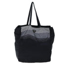 PRADA Tote Bag Nylon Black Gray Auth 69946-13