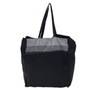PRADA Tote Bag Nylon Black Gray Auth 69946-2