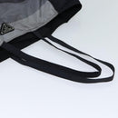 PRADA Tote Bag Nylon Black Gray Auth 69946-7