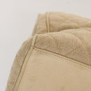 CHANEL Tote Bag Canvas Beige CC Auth 69969-14
