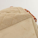 CHANEL Tote Bag Canvas Beige CC Auth 69969-15