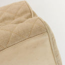 CHANEL Tote Bag Canvas Beige CC Auth 69969-9