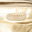 CHANEL Tote Bag Canvas Beige CC Auth 69969-17