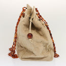 CHANEL Tote Bag Canvas Beige CC Auth 69969-4