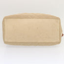 CHANEL Tote Bag Canvas Beige CC Auth 69969-5