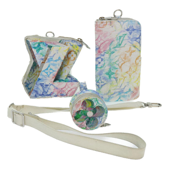 LOUIS VUITTON Monogram Pastel Colors LV Block Multicolor M57277 LV Auth 69979AM