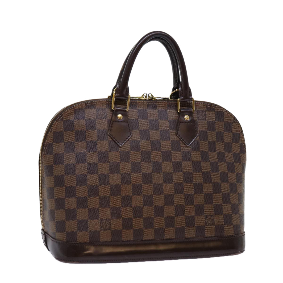 LOUIS VUITTON Damier Ebene Alma Hand Bag N51131 LV Auth 69984