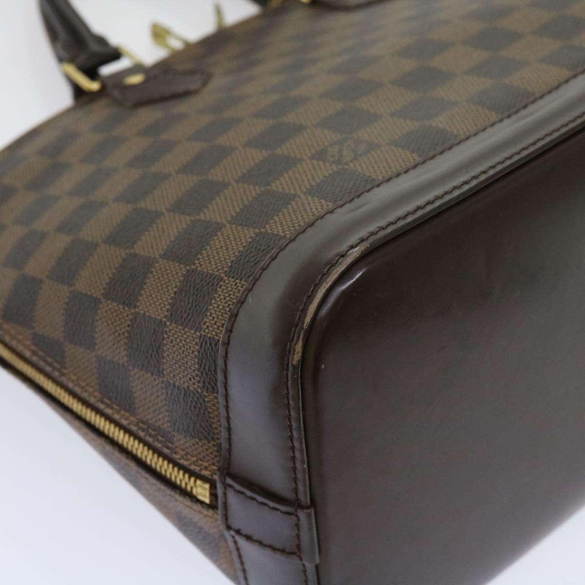 LOUIS VUITTON Damier Ebene Alma Hand Bag N51131 LV Auth 69984